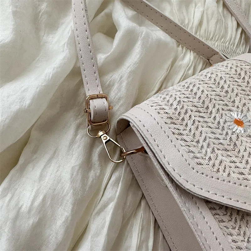 Casual Straw Mobile Female Summer Fashion Phone Bags
