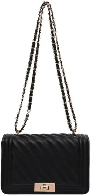Casual Thread Lock Trendy Personalized Fashion Small Square Bag for WomenChain Simple Single Shoulder Crossbody Bag