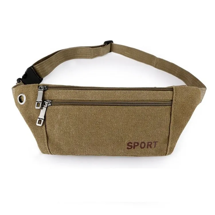 Cavans Single Shoulder Bag Waist Bag Chest Bag Messenger Bag (Brown)