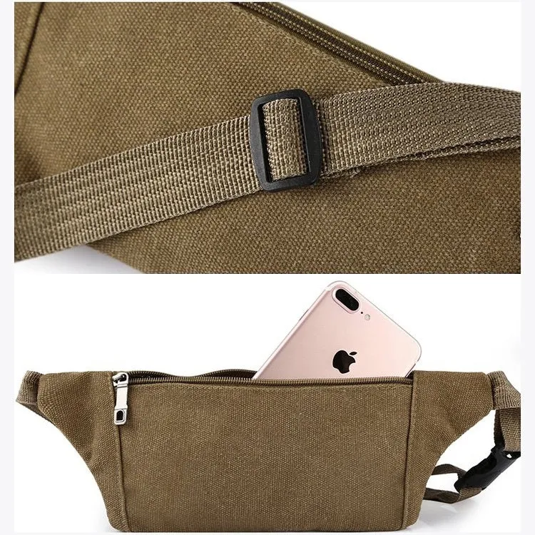 Cavans Single Shoulder Bag Waist Bag Chest Bag Messenger Bag (Brown)
