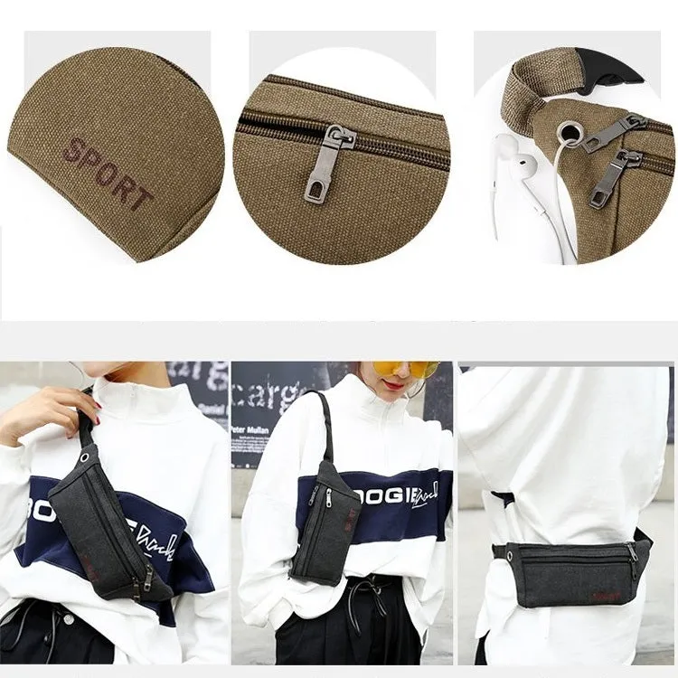 Cavans Single Shoulder Bag Waist Bag Chest Bag Messenger Bag (Brown)