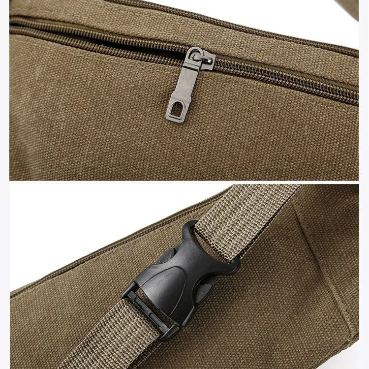 Cavans Single Shoulder Bag Waist Bag Chest Bag Messenger Bag (Brown)