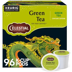 Celestial Seasonings Green Tea, Single-Serve Keurig K-Cup Pods, 96 Count