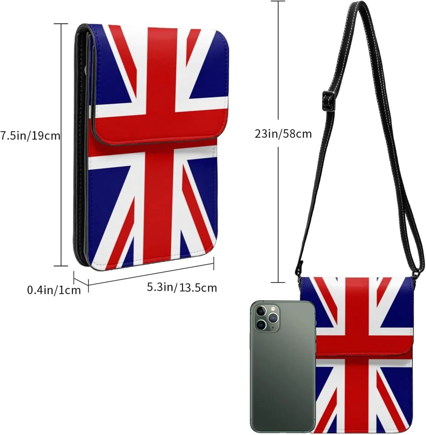 Central African Republic Small Crossbody Purse Cell Phone Bag for Women