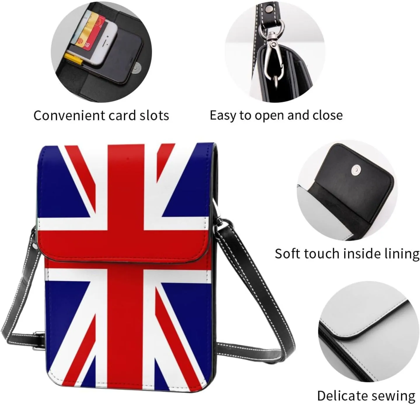 Central African Republic Small Crossbody Purse Cell Phone Bag for Women