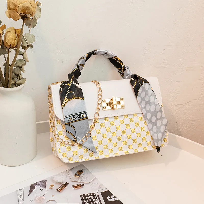 Charming Popular Fashion Printed Silk Scarf Crossbody Bags
