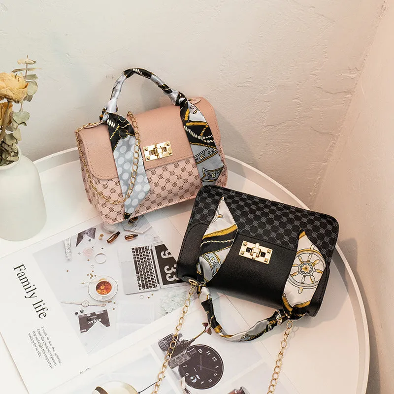 Charming Popular Fashion Printed Silk Scarf Crossbody Bags