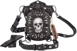 Chikencall® Gothic Steampunk Waist Bag,Men Women Multi-Purpose Tactical Drop Leg Arm Bag Pack Waist Fanny Packs Messenger Shoulder Bag Purse Pouch Bag