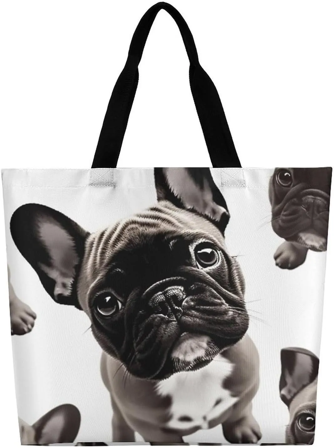 Chinese Style Mandarin Ducks Tote Bag for Women Reusable Grocery Shoulder Bags Shopping Bag for Travel, Groceries