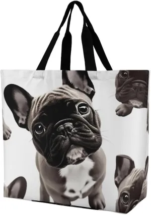 Chinese Style Mandarin Ducks Tote Bag for Women Reusable Grocery Shoulder Bags Shopping Bag for Travel, Groceries