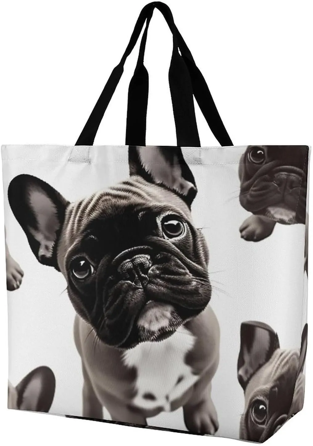 Chinese Style Mandarin Ducks Tote Bag for Women Reusable Grocery Shoulder Bags Shopping Bag for Travel, Groceries