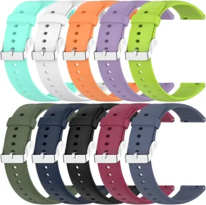 Chofit 10 Pack Bands Compatible with MAXTOP Watch,22mm Adjustable Waterproof Soft Silicone Strap Wristbands for MAXTOP Smartwatch