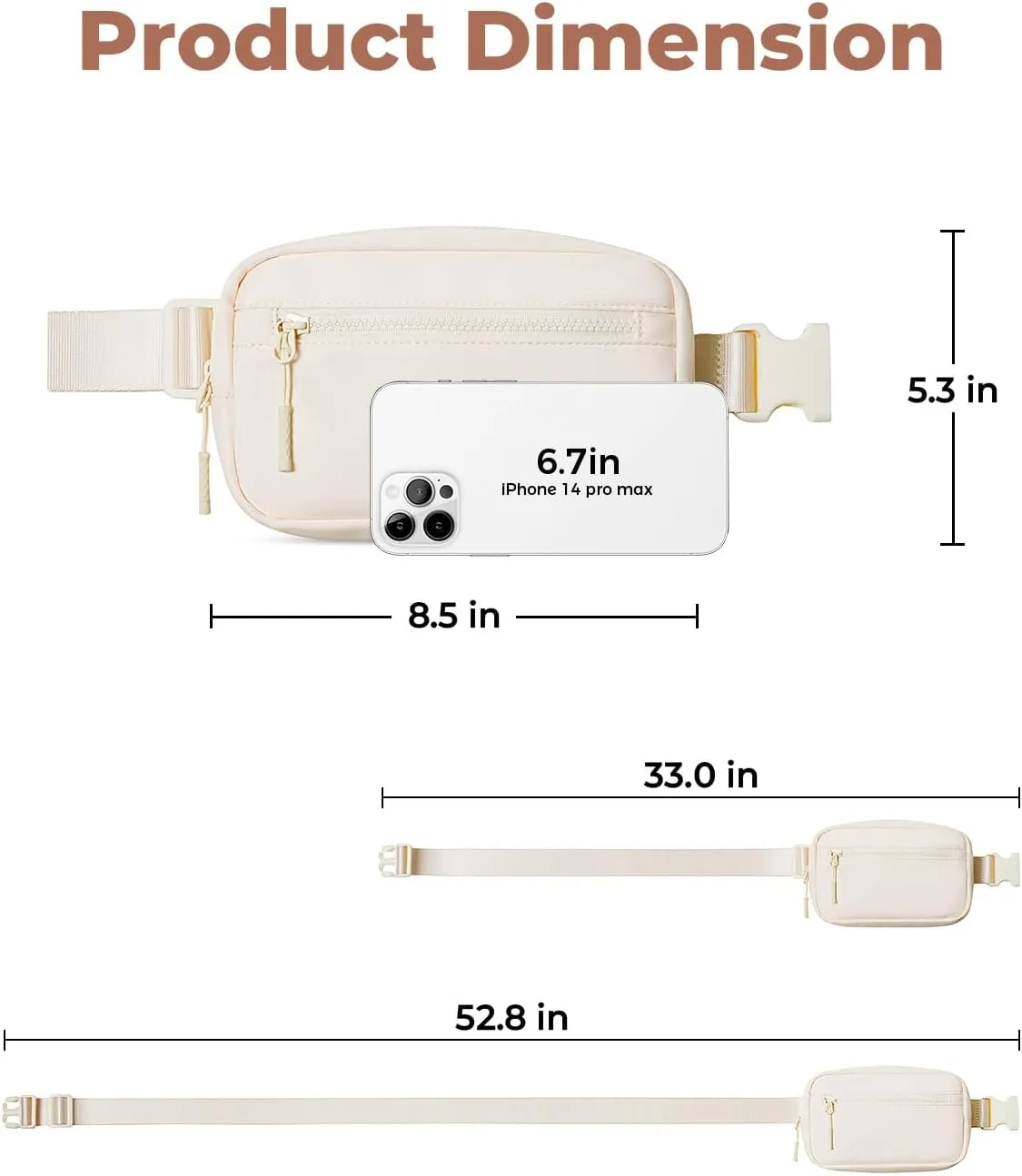 CHOLISS Small Sling Bag for Women and Men, Crossbody Bags Trendy Fanny Packs Chest Bag with Extended Strap