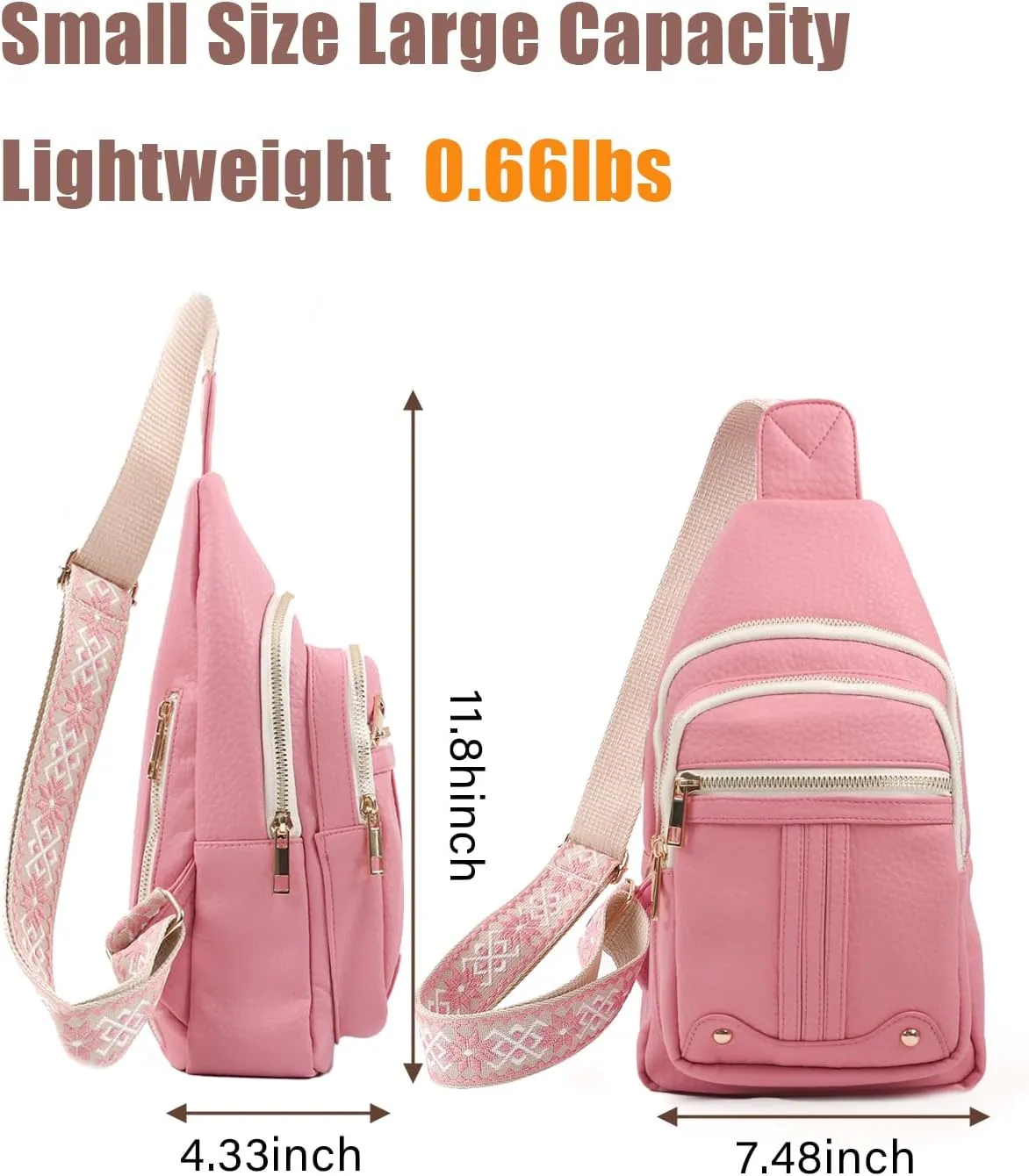 Christmas Gifts for Her Teen Girls Sister Coworker Crossbody Bags Gifts for Women Birthday Cool Gifts for Family Small Crossbody Sling Bag Fanny Pack Chest Travel Purse Mothers Day Gift Ideas