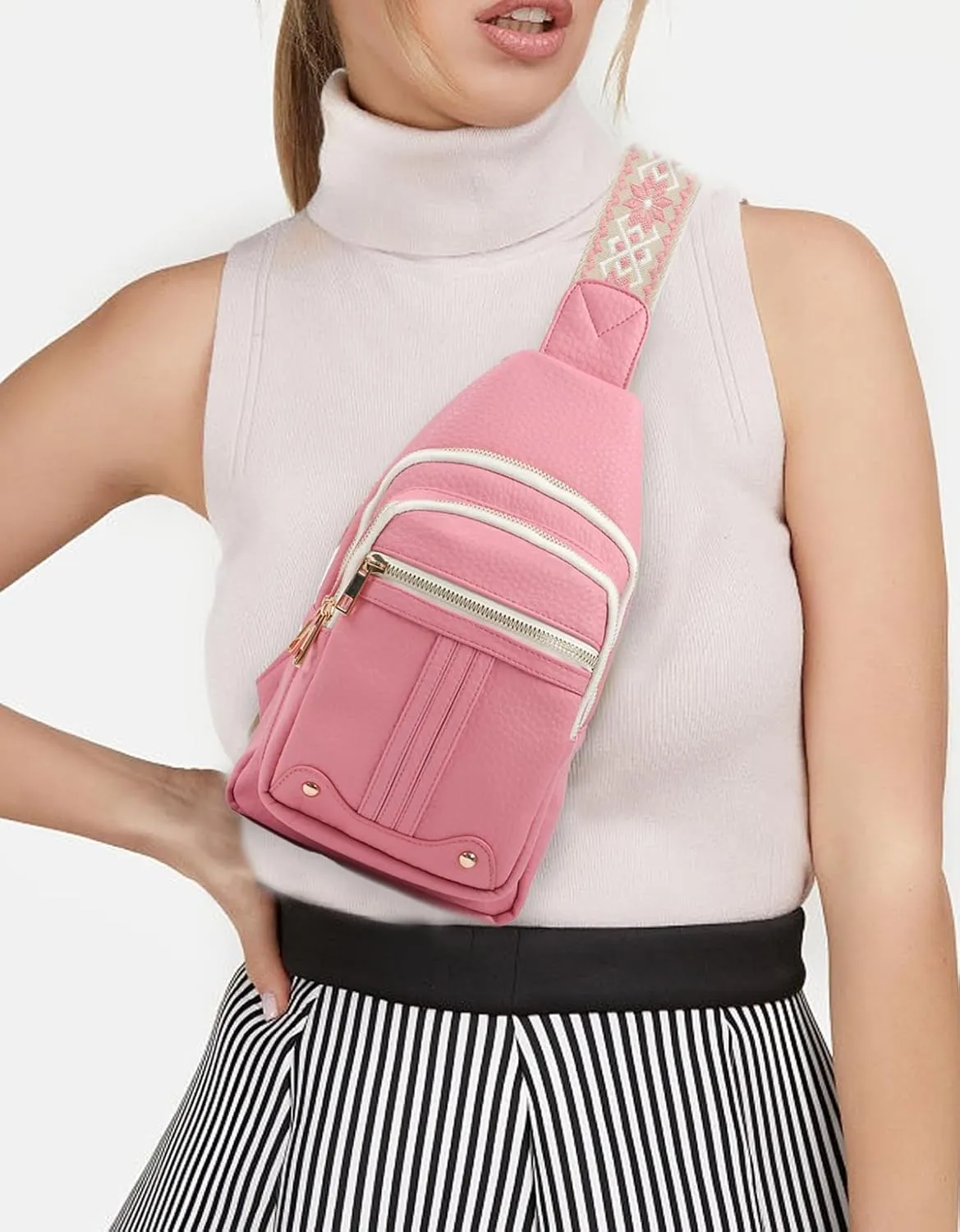 Christmas Gifts for Her Teen Girls Sister Coworker Crossbody Bags Gifts for Women Birthday Cool Gifts for Family Small Crossbody Sling Bag Fanny Pack Chest Travel Purse Mothers Day Gift Ideas