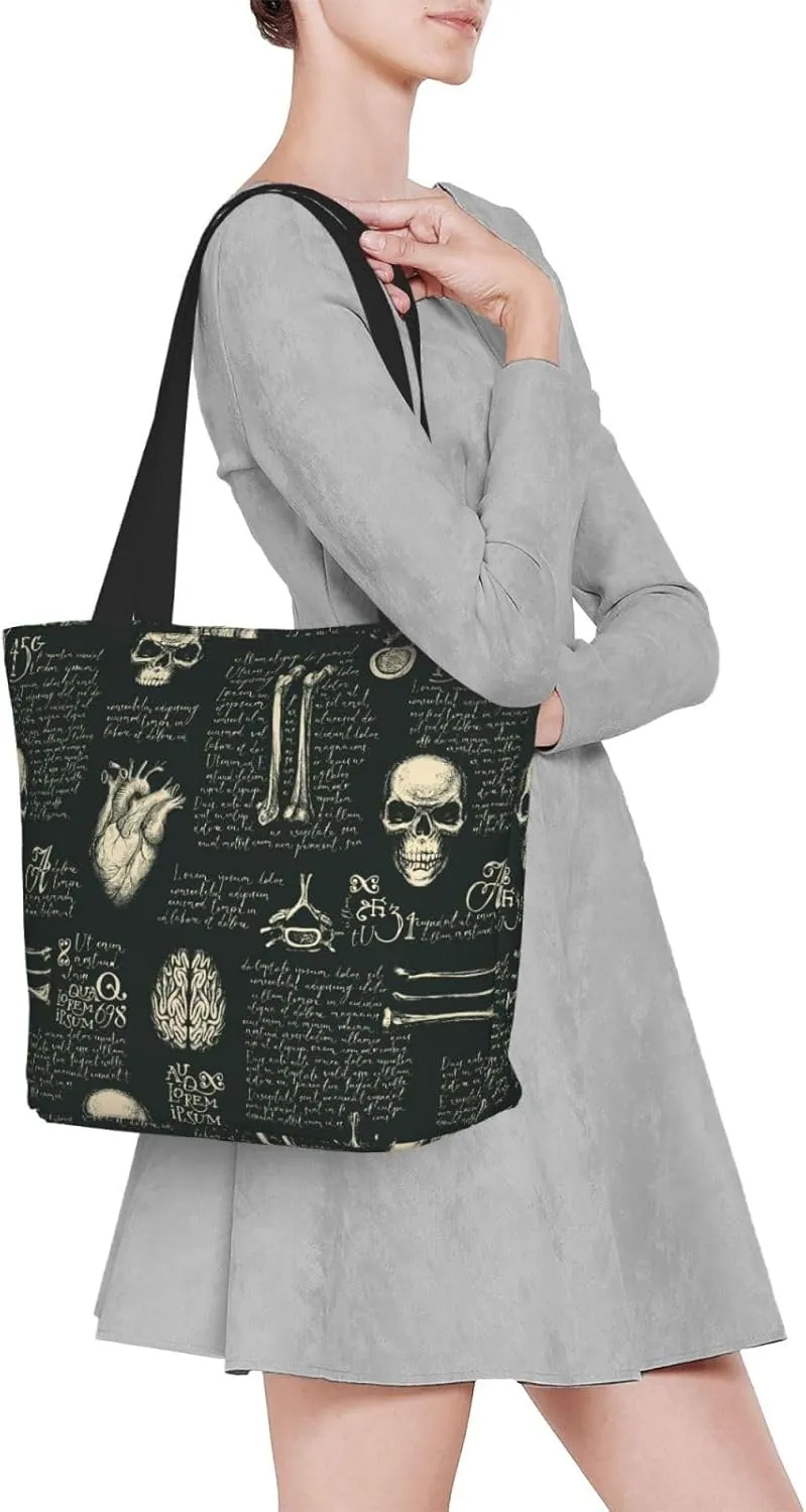 Christmas Snowflakes Blue Tote Bag Women Reusable Shopping Bags Shoulder Bag Portable Storage HandBags