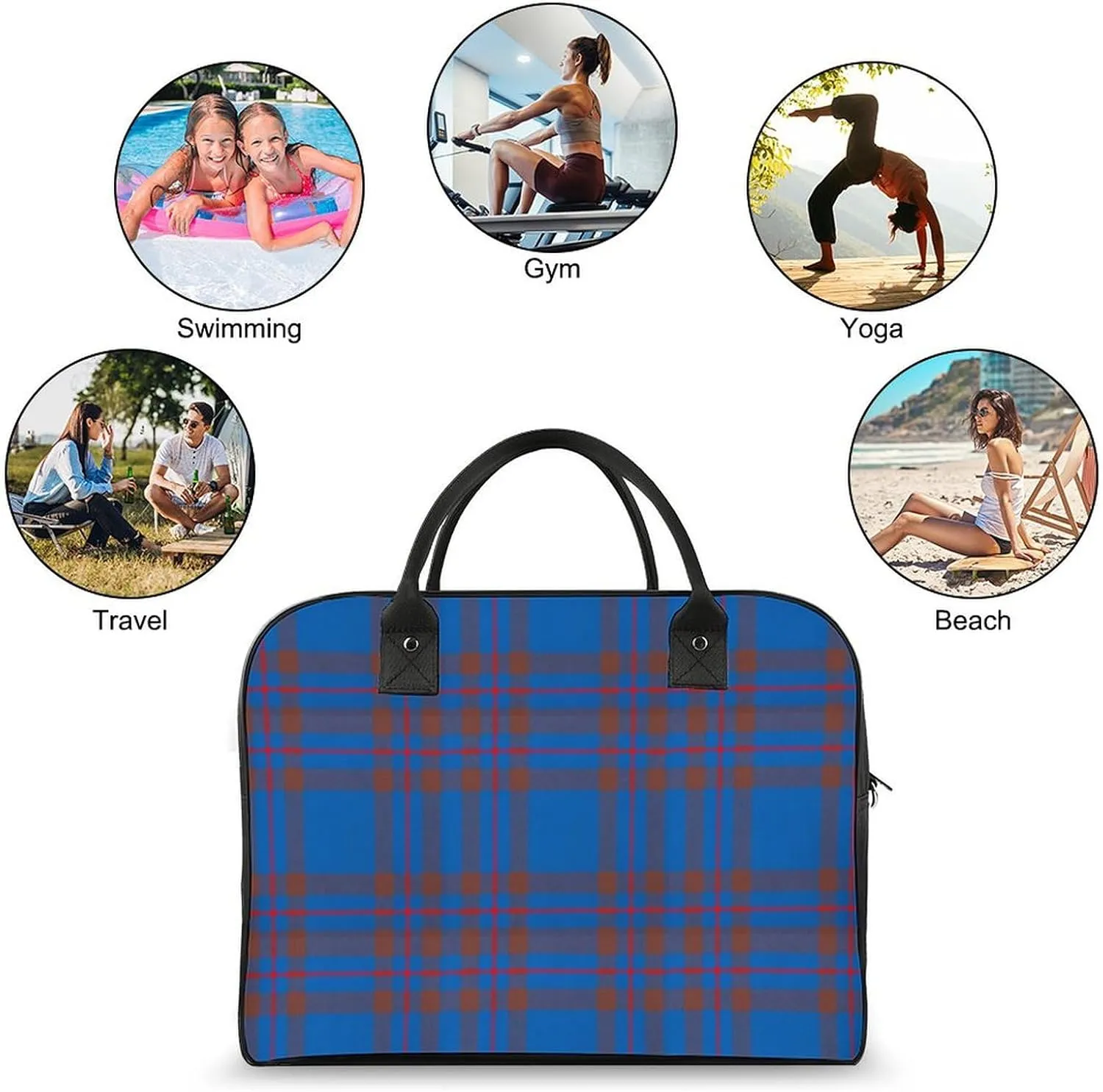 Clan MacArthur Arthur Fashionable Large Capacity Travel Handbag Unisex
