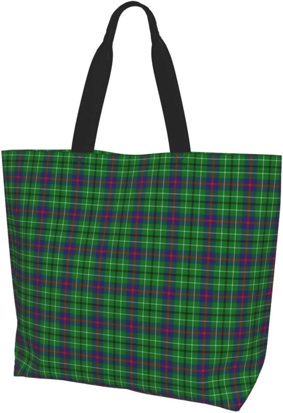 Clan Mackay Tartan Plaid Scottish Tote Bag For Women Weekender Travel Bag Reusable Grocery Bags Large Totes Handbags