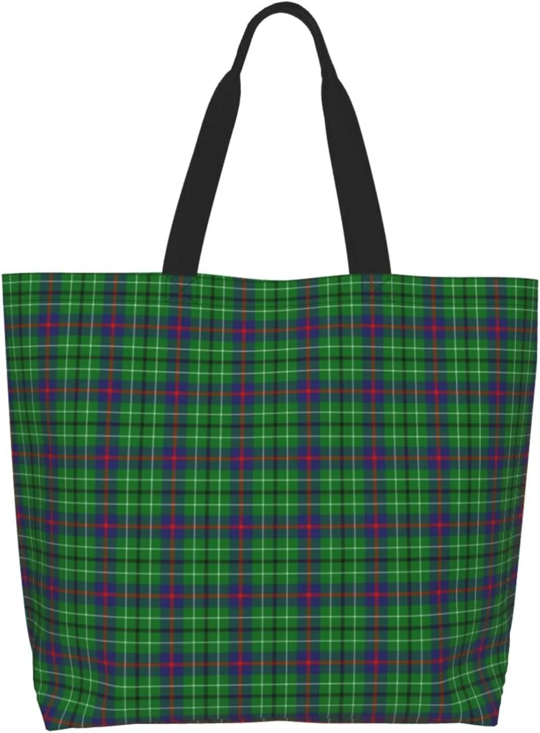 Clan Mackay Tartan Plaid Scottish Tote Bag For Women Weekender Travel Bag Reusable Grocery Bags Large Totes Handbags