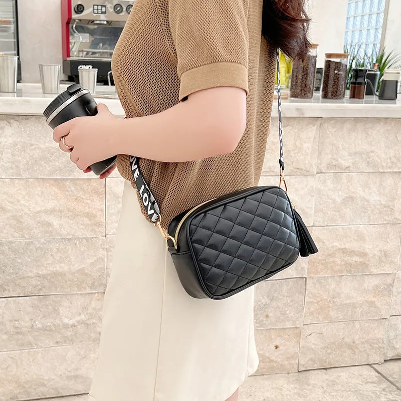 Classy Women's Korean Style Texture Embroidered Crossbody Bags