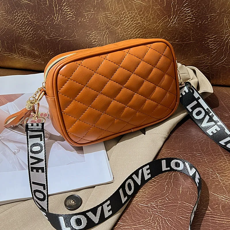 Classy Women's Korean Style Texture Embroidered Crossbody Bags