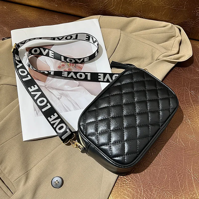 Classy Women's Korean Style Texture Embroidered Crossbody Bags
