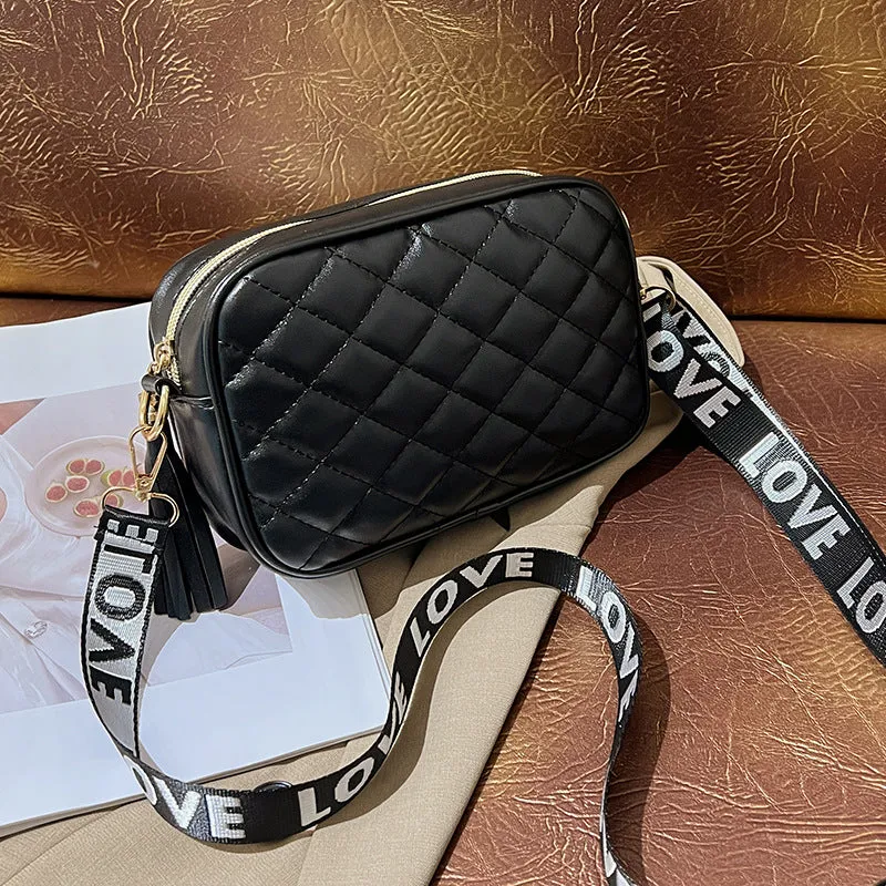 Classy Women's Korean Style Texture Embroidered Crossbody Bags