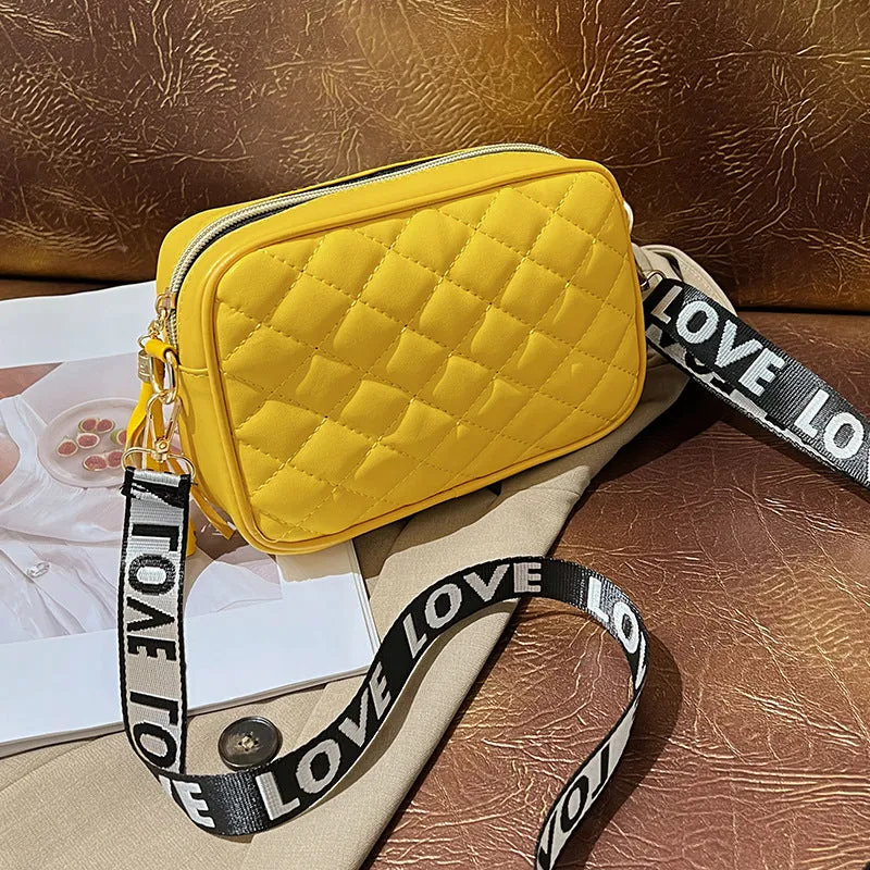 Classy Women's Korean Style Texture Embroidered Crossbody Bags