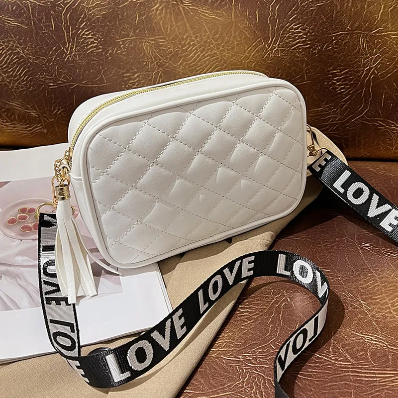 Classy Women's Korean Style Texture Embroidered Crossbody Bags