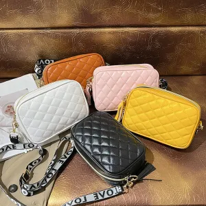Classy Women's Korean Style Texture Embroidered Crossbody Bags