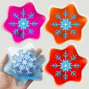Click Gel Heat Packs - Snap Click Hand Warmer, Large Pocket Heat Pack, Winter & Outdoor Sports Warmer (Hexagon-4pack)