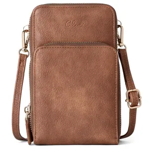 CLUCI Small Crossbody Bag for Women Leather Cellphone Shoulder Purses Fashion Travel Designer Wallet