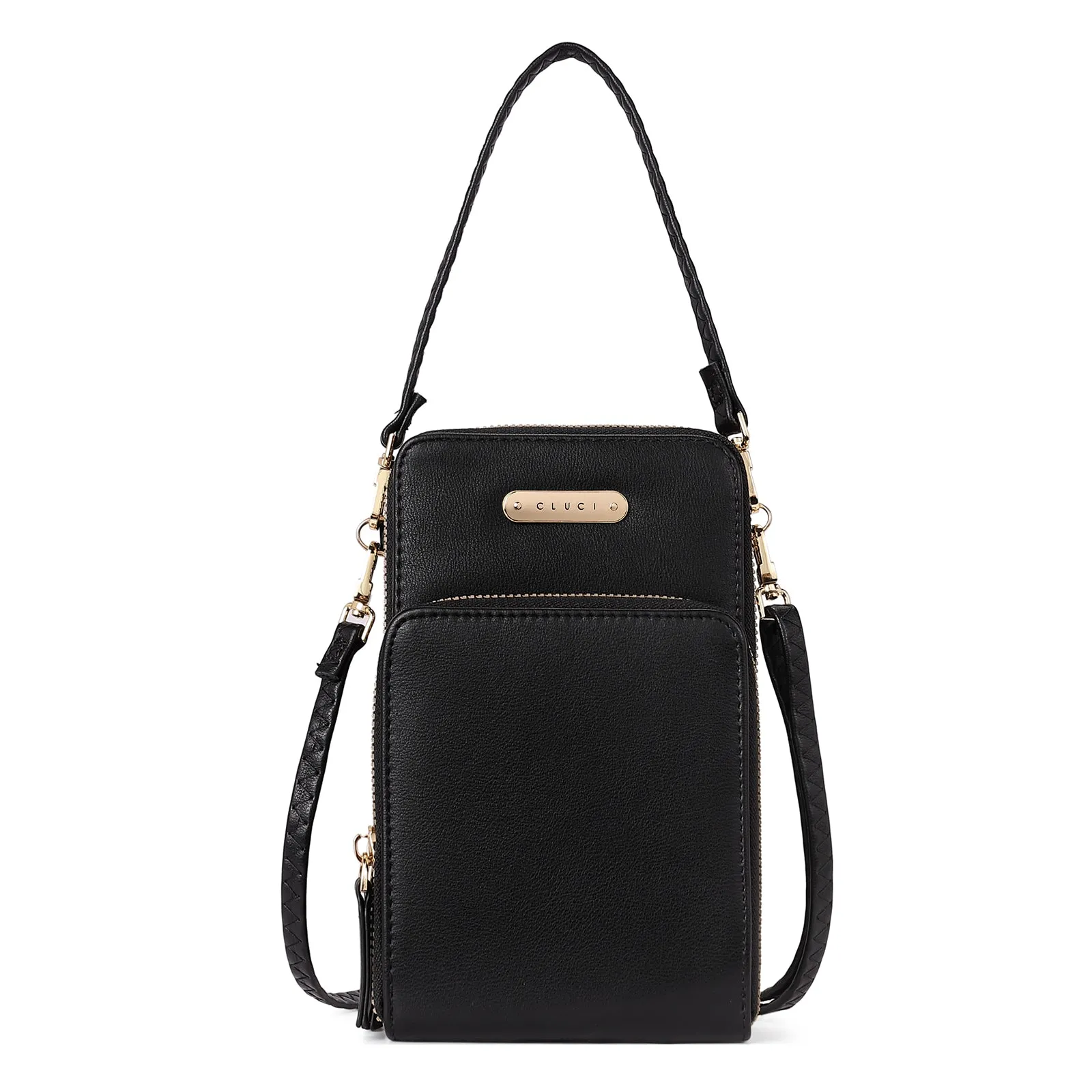CLUCI Small Crossbody Bag for Women Leather Cellphone Shoulder Purses Fashion Travel Designer Wallet