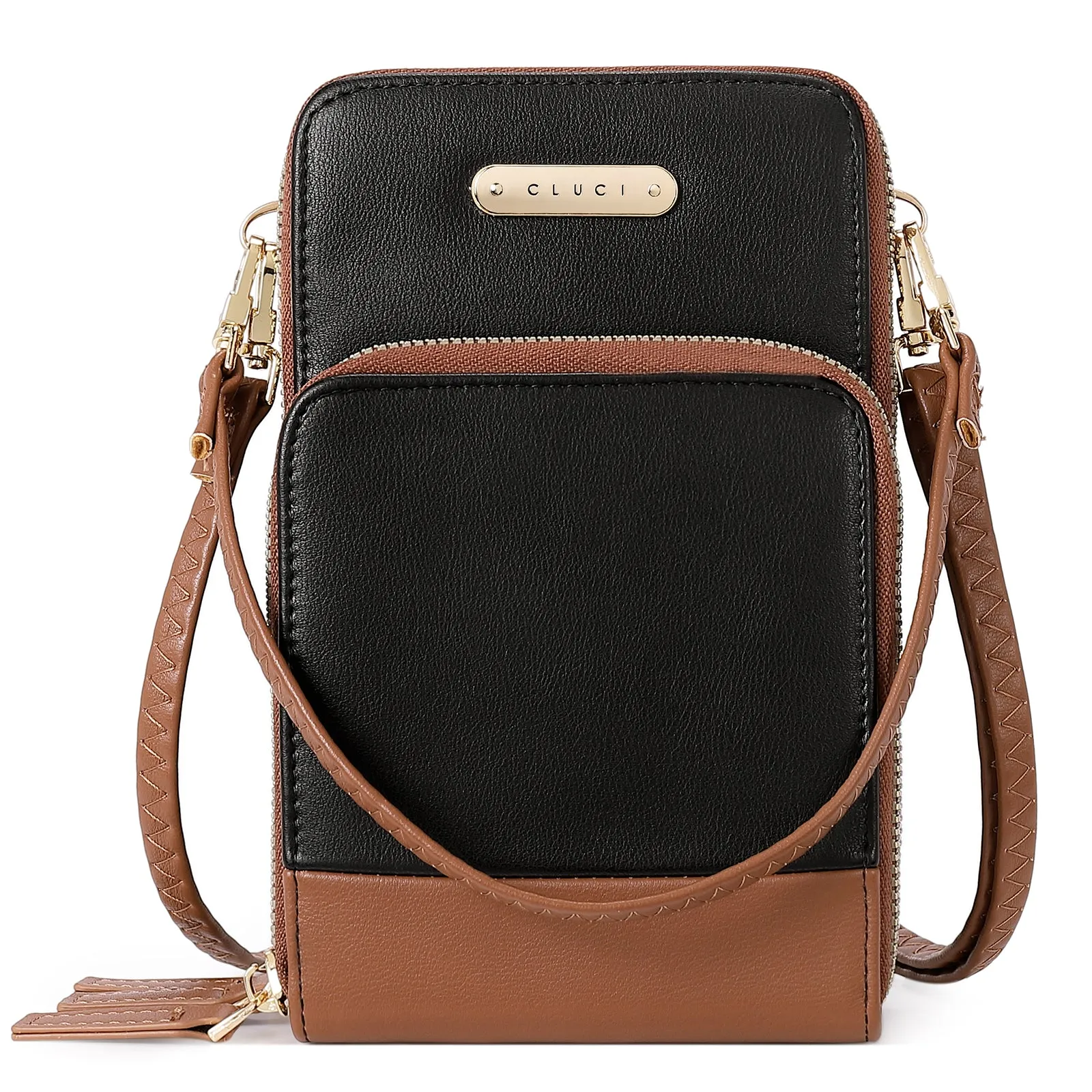 CLUCI Small Crossbody Bag for Women Leather Cellphone Shoulder Purses Fashion Travel Designer Wallet