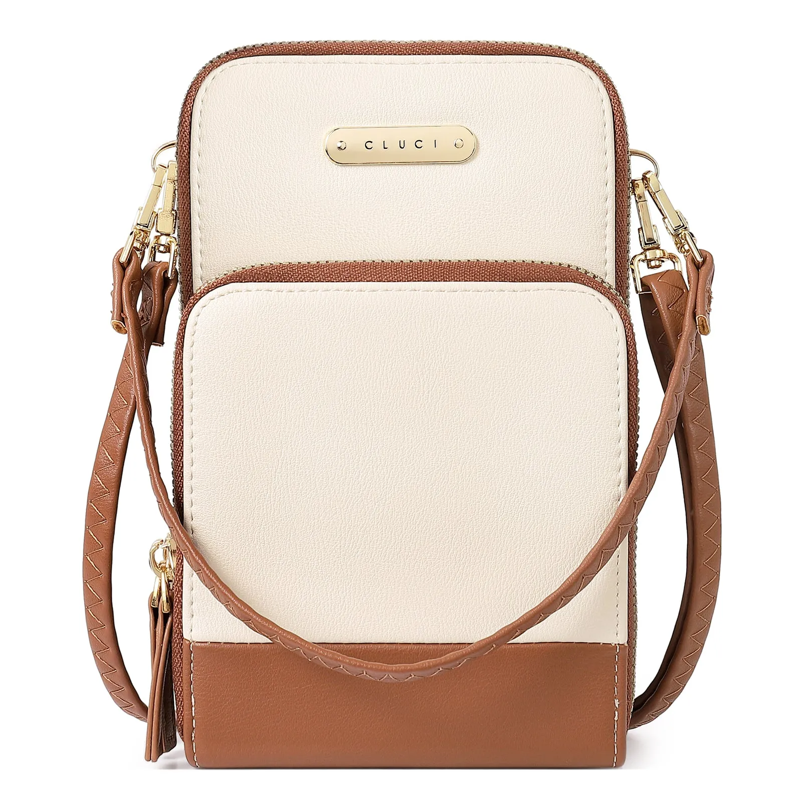 CLUCI Small Crossbody Bag for Women Leather Cellphone Shoulder Purses Fashion Travel Designer Wallet