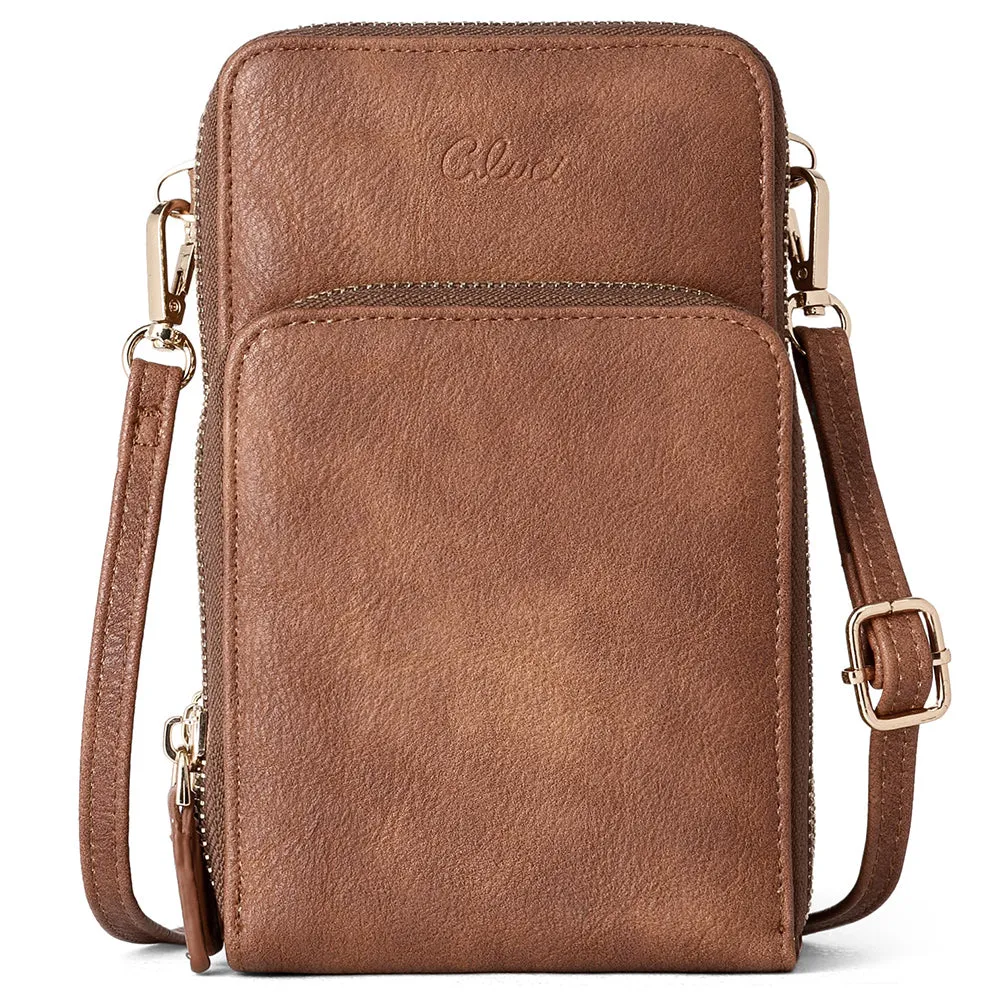 CLUCI Small Crossbody Bag for Women Leather Cellphone Shoulder Purses Fashion Travel Designer Wallet