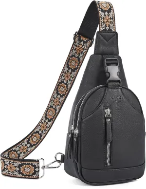 CLUCI Small Sling Bag for Women Vegan Leather Crossbody Chest Bags Trendy, Women's Fanny Pack