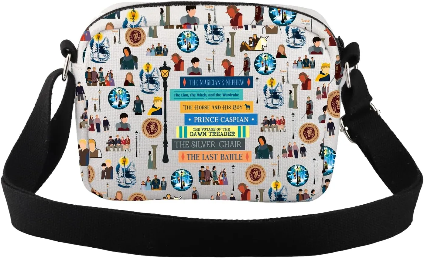 CMNIM Narnia Crossbody Bag Fantasy Inspired Gifts for Book Lovers Narnia Fans Small Crossbody Purse Bookish Book Nerd Gifts
