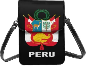 Coat of Arms of Portugal Flag Portuguese Emblem Small Crossbody Purse Cell Phone Bag for Women