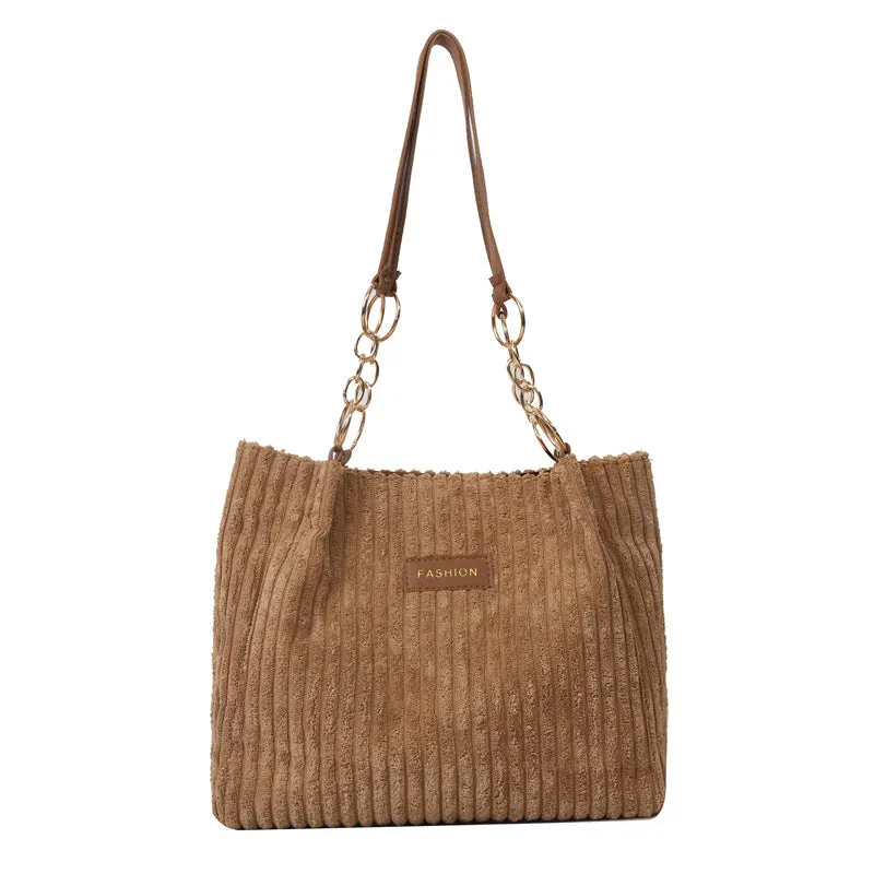Color Simple Texture Graceful Fashionable Western Shoulder Bags