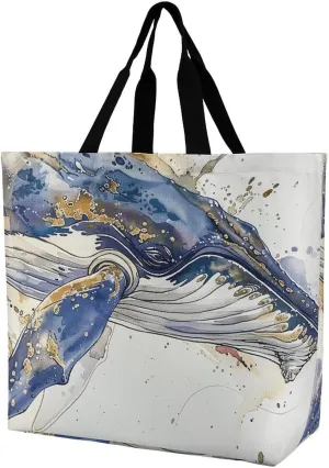 Colorful Ice Cream Tote Bag for Women Reusable Grocery Shoulder Bag Shopping Bags for Travel, Groceries
