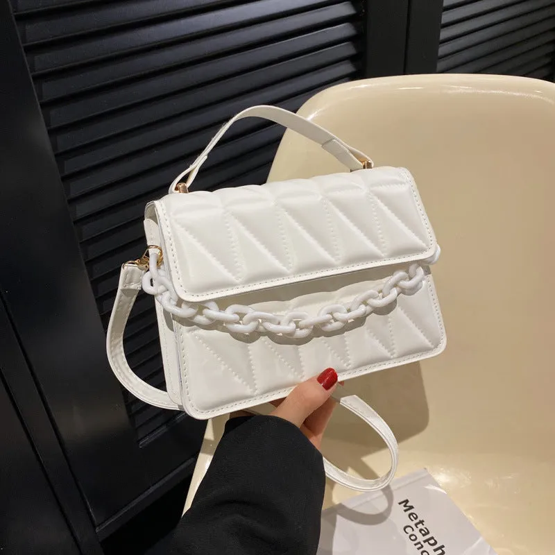 Comfortable Women's Fashion Portable Simple Rhombus Crossbody Bags