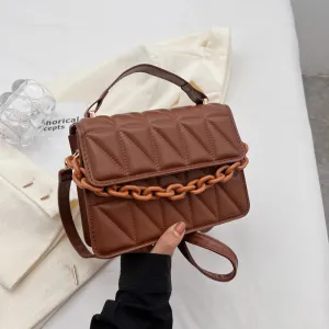 Comfortable Women's Fashion Portable Simple Rhombus Crossbody Bags