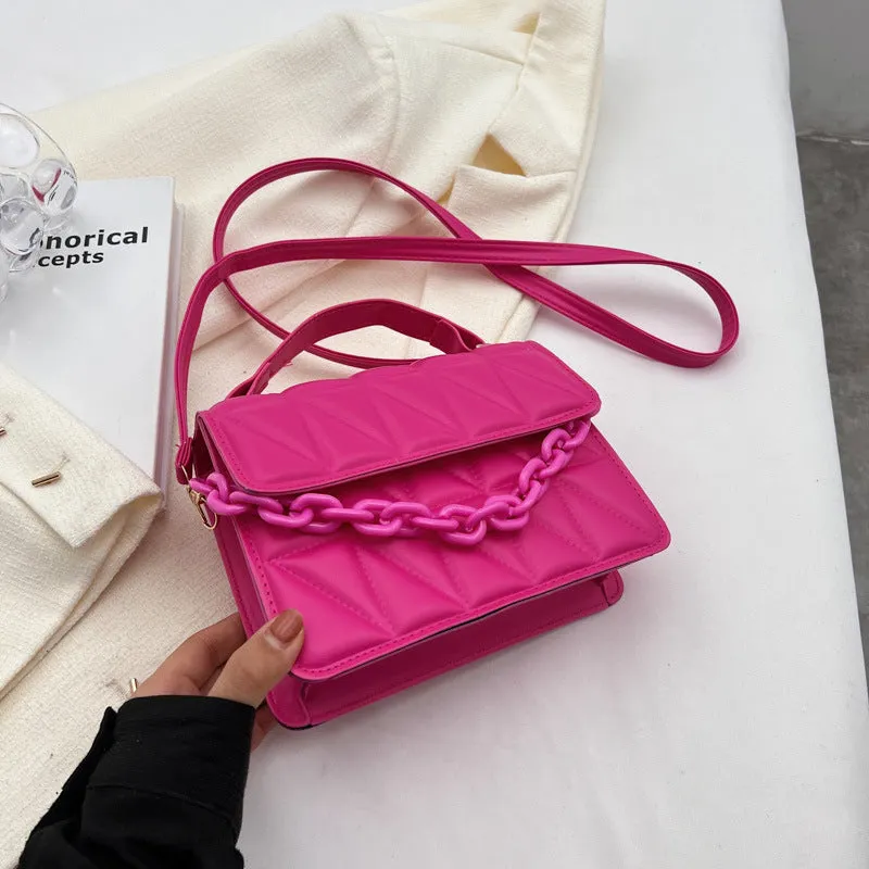 Comfortable Women's Fashion Portable Simple Rhombus Crossbody Bags