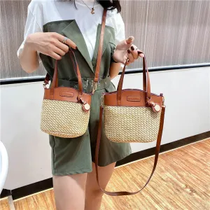 Comfortable Women's Fashion Straw Portable Beach Crossbody Bags