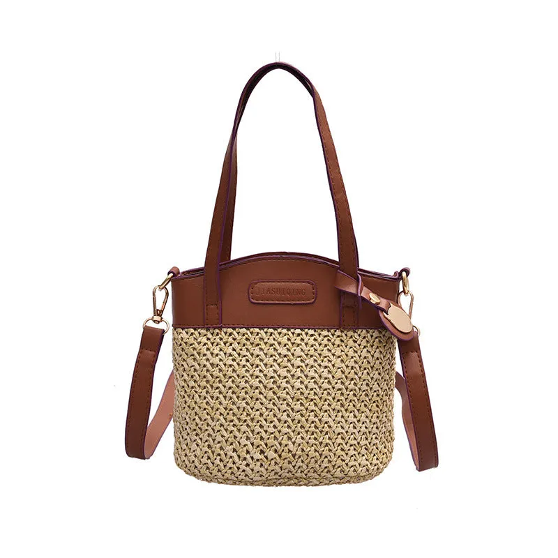 Comfortable Women's Fashion Straw Portable Beach Crossbody Bags