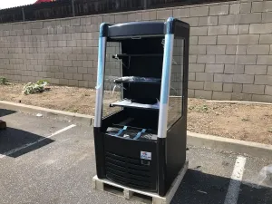 Commercial Refrigerator Open Air Merchandiser Slope 28" Air Curtain Multideck Open Chiller Refrigerated Grab Showcase Merchandiser Coffe Shop NSF Display Cooler -BLF-706