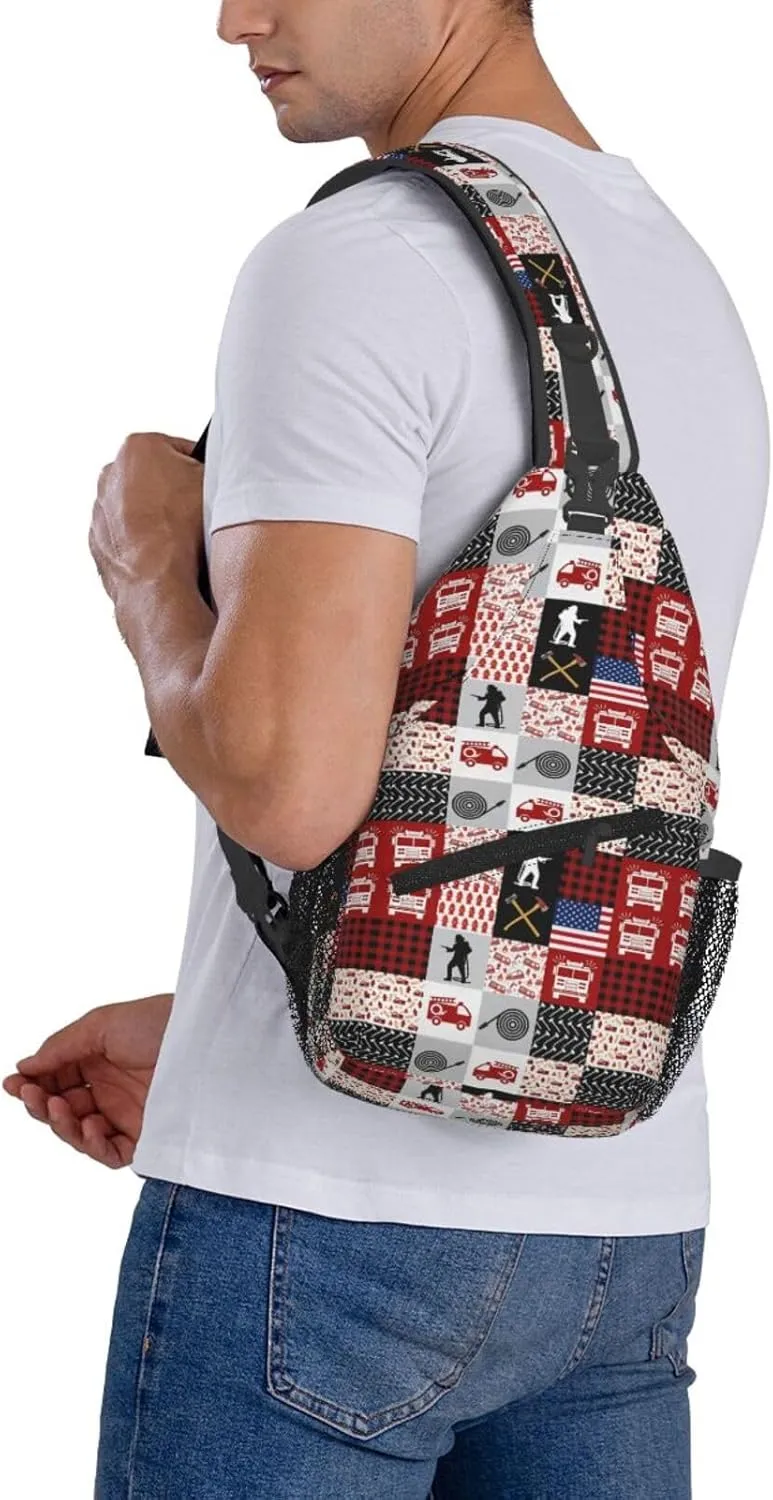 Construction Machinery Truck Crossbody Bag Adjustable Sling Bag Casual Chest Bags Travel Shoulder Backpack