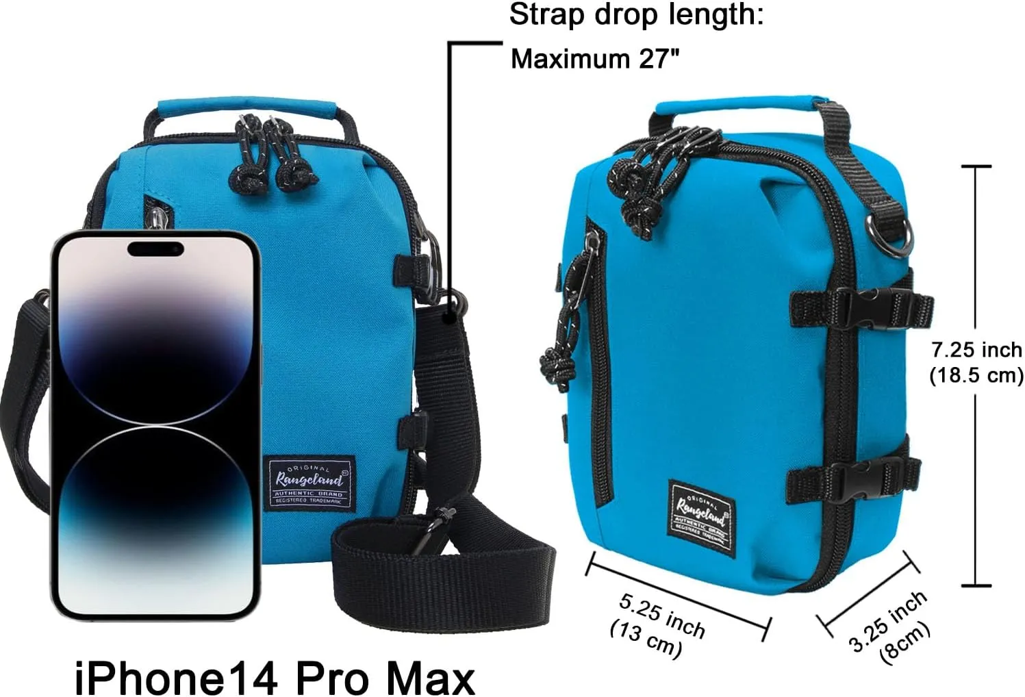 Convertible Crossbody Belt Bag Fashion Trendy Cell-Phone and Wallet Pouch, Mini Handbag for Women Men Teens Travel