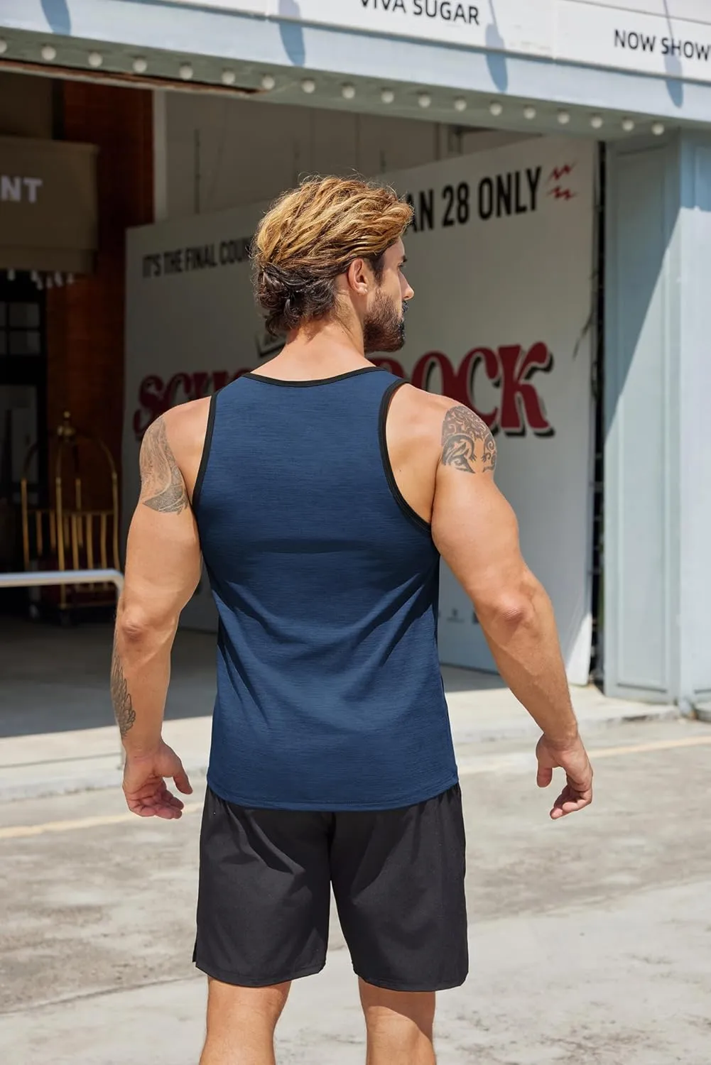 COOFANDY Men's Workout Tank Tops Pack Dry Fit Sleeveless Running Shirts Gym Muscle Bodybuilding T Shirts